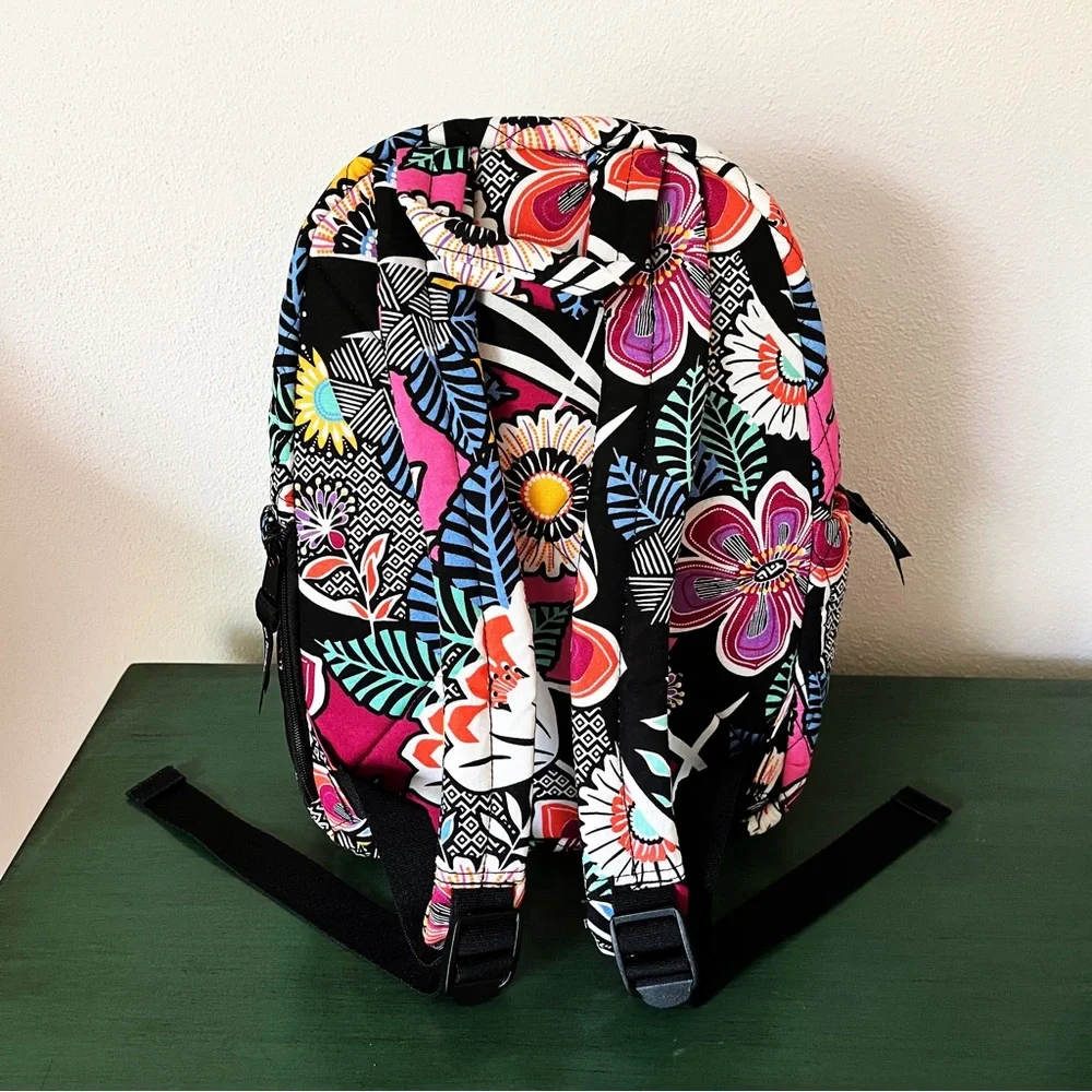 ⛔️SOLD⛔️ VERA BRADLEY Kauai Floral Compact Backpack & Zip ID Case 2 Pc Set -NWT - Picture 7 of 17